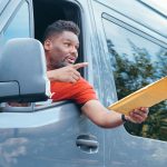 A man making a delivery