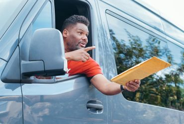 A man making a delivery